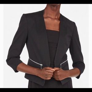 Express Cutaway Blazer with Silver Zippers
